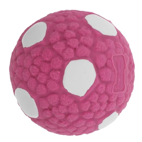 FRCOLOR Hundespielzeugball Beißspielzeug Für Kauspielzeug Für Hunde Beißball Für Hunde Backenzahnspielzeug Für Hunde Kauhartes Golden Retriever Gummi Violett Klangkugel von FRCOLOR