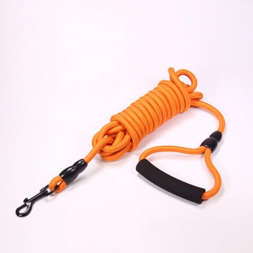 FRCOLOR Zugseil für Hunde Im Freien 10 Mm Heimtierbedarf 10 M Länge Trainingsseil Orange Modisches Haustier-Zugband von FRCOLOR