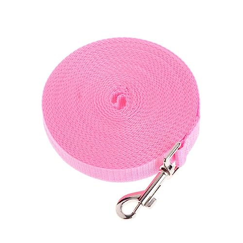 FRCOLOR Tarinband Für Welpen Seilgürtel Kettenringriemen Trainingsgürtel Sicherheitsleine Für Haustiere Kettenblatt Trainingsleine Für Hunde Gürtel Für Haustiere Rosa Hundeleine Leinen von FRCOLOR