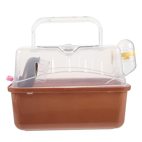 FRCOLOR Kasten Hamsterkäfig Hamsterhaus Atmungsaktiver Meerschweinchenkäfig Ratten Ausgehender Fall Hamster-reisetransporter Tragetasche Für Kleintiere Reisen Plastik Reisetasche Haustier von FRCOLOR