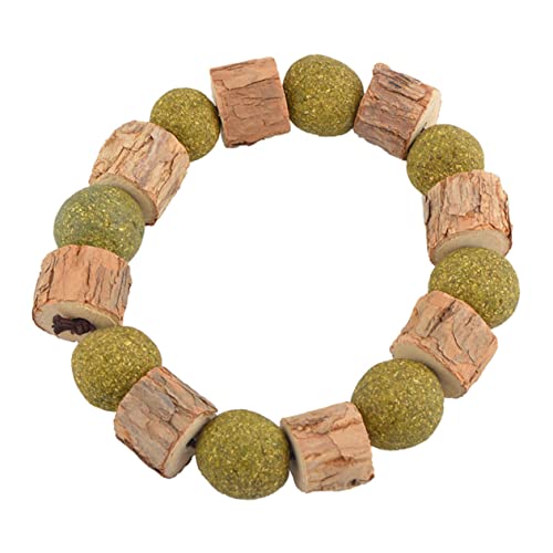 FRCOLOR Katzenminze Spielzeug Katzenminze u Katzenminze Armband Molarenspielzeug Für Katzen Katze Katzenminze Holzkette Katzenminze Bälle Katzenminze + Polygonum Japonica Kätzchen von FRCOLOR