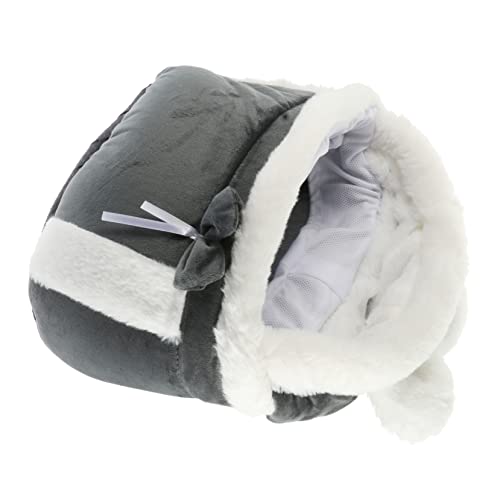 FRCOLOR Katzenrucksack Plüsch Weiches Haustierbett Flauschiges Katzenbett Outdoor-katzenunterstand Für Den Winter Katzenzeltbett Plüsch-haustierbett Igel Stoff 2 in 1 Hamster Reisen von FRCOLOR