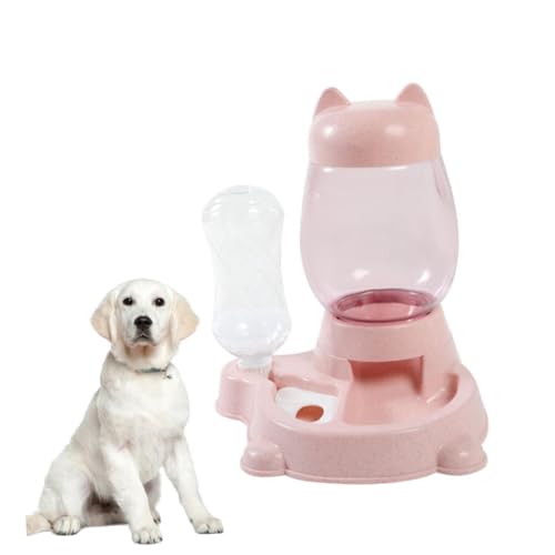 FRCOLOR Futterspender für Hunde Futterspender für Haustiere katzenfutter Wasserspender für Hunde Wasserspender für Katzen automatisch Wasserzufuhr Hundenapf Trinkbrunnen Zubringer von FRCOLOR