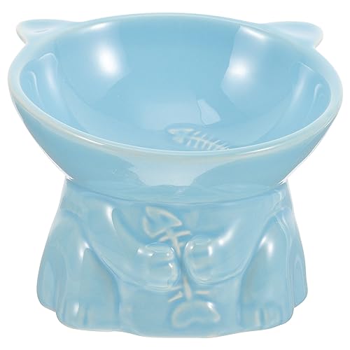 FRCOLOR Keramiknapf für Haustiere Erhöhte Hundenäpfe Katzennapf aus Keramik pet Water Bowl pet Bowl Futternapf für Haustiere Wasser- und Futternapf für Katzen Halswirbelsäule von FRCOLOR