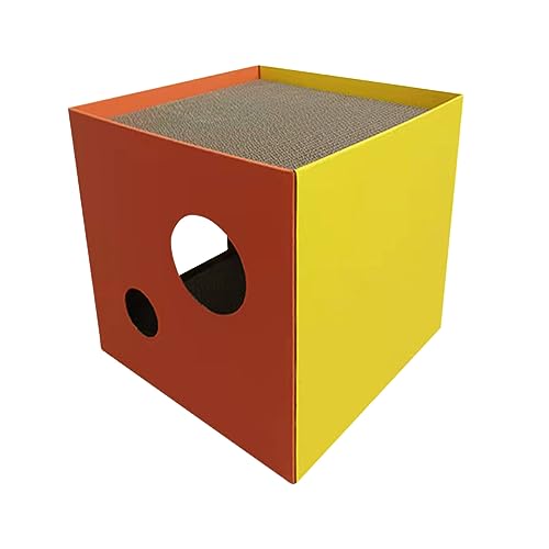 FRCOLOR Kratzbaum Für Katzen Kratzsofaschutz Für Katzen Pappkatze Schlosskatzenkratzer Katzenhaus Zur Innenaufbewahrung Kratzschutz Für Haustiere Couch-Schild Spiel Natürlich Sisal von FRCOLOR