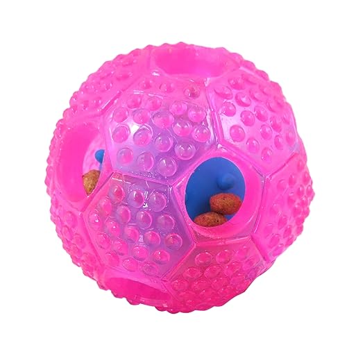 FRCOLOR Spielzeug Für Haustiere Katzenschermaschine, Hundehaarschneider Leckerli abgebendes Hundespielzeug Spielzeuge Leckerliball für Hunde Ball behandeln Fußball Spender Rosa von FRCOLOR