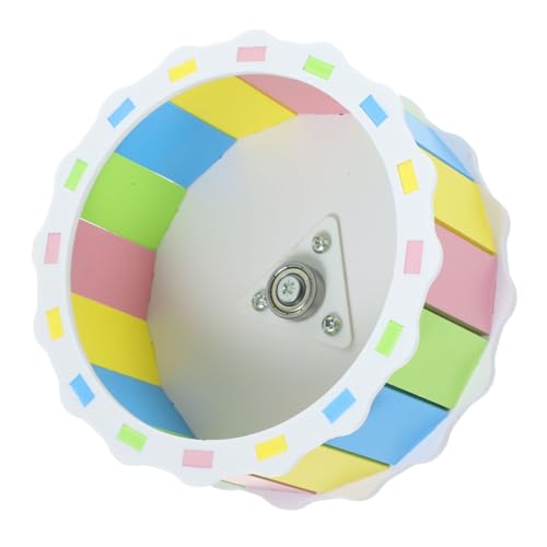 FRCOLOR Mausrad Kleines Haustier Sportrad Fliegendes Untertassenrad Spielzeug Für Haustiere Übungsrolle Käfig-übungsrad Spielzeug Für Rennmäuse Haustier Rad Hamster Bambus Igel Fitness von FRCOLOR