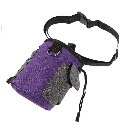 FRCOLOR Snackpaket Für Haustiere Hundetrainingstasche Trainingstasche Für Haustiere Gürteltasche Für Das Hundetraining Leckerlibeutel Für Hunde Violett Tragetasche Tragbar Oxford-Stoff von FRCOLOR