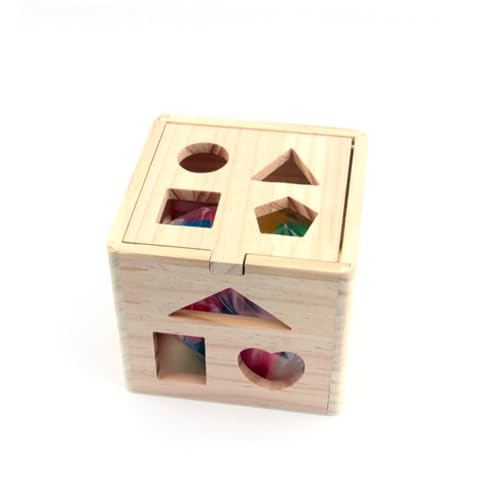 FRCOLOR Holzformpuzzle Vogel-Intelligenzspielzeug Spielzeug zur Vogelsuche Sittich Spielset aus Holz Spielzeuge Papagei-Block-Spielzeug Vögel Kleiner Papagei Nahrungssuche Blöcke Protokoll von FRCOLOR