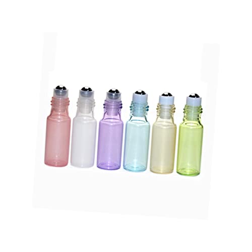 FRCOLOR Terrarien 6 Stück Roll-On-Massageroller Glasbehälter Reiseparfüm 5 Ml Rollflaschen Für Ätherische Öle Parfümrollerflaschen Leere Nachfüllbare Parfümflaschen Nachfüllbare Flasche von FRCOLOR