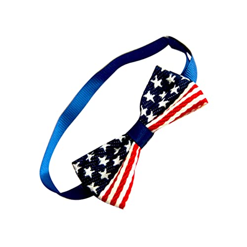 FRCOLOR Accessory 4-teiliges Hundehalsband mit Amerikanischer Flagge Krawatte Halskette Stilvolles Haustierhalsband für Hunde von FRCOLOR