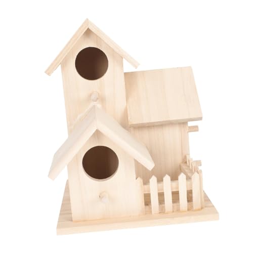 FRCOLOR Holz Vogel Decor Vogel Zucht Box Papagei Nest Vögel Holz Nest Hängen Vogelhaus von FRCOLOR