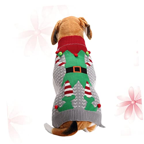 FRCOLOR Weihnachtshund Outfit Hunde-Outfit Haustier-Festival-Mantel Weihnachts-hundepullover Rollkragenpullover Hundepullover Für Mittelgroße Hunde Weihnachtsoutfit Für Hunde Der Hund Xs von FRCOLOR