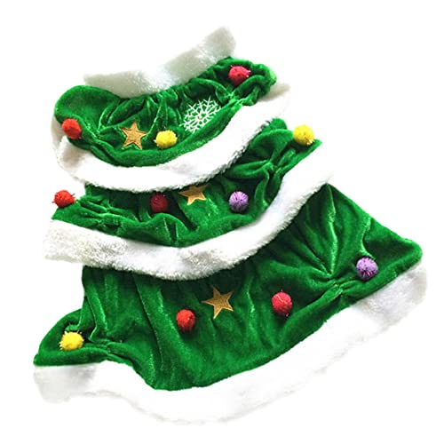 FRCOLOR Haustierkleid für Party Pilz-Aquarium-Dekor Weihnachtshundekleider weihnachtskostüm Hunde Weihnachts hundepullover Kleidung Weihnachtsbaum Hundekleid für Festival Winter Mantel von FRCOLOR