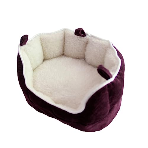 FRCOLOR Klein Hamster-hängematte Igel-nestbett Frettchen Bett Kleines Haustierhaus Kleines Haustiersofa Frettchen Sofa-Nest Winter Haustier-Sofa von FRCOLOR