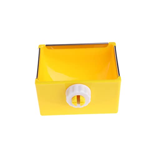 FRCOLOR pet Supplies haustierbedarf Yellow gelbe Hundenapf Hängekäfig füttern Käfig für Meerschweinchen Haustiersachen Hase Kaninchenkäfig Fütterungsbox Haustierkäfig Essensbox von FRCOLOR