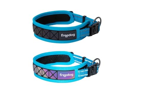 FREEDOG Boreal Halsband blau Capri 25 mm x 53/63 cm von Freedog