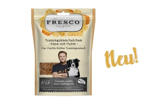 Martin Rütter Trainingsknöchelchen Käse & Geflügel | getreidefrei | ohne künstliche Zusätze | gesund und natürlich | Made in Germany von Fresco