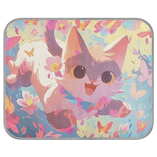 FRODOTGV Color Kitten Hundekäfig Pad für Haustiere, Zwinger, Hunde, kühlende Matte für den Sommer, waschbar, Größe M von FRODOTGV