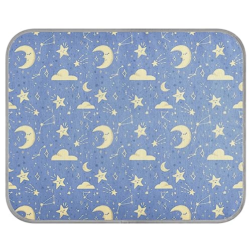 FRODOTGV Dreamy Night Sky Pattern Cool Bed Mats Breathable Pet Cool Blanket Summer Dog Crate Pad for Cats Dogs Animals Kennels, Small von FRODOTGV