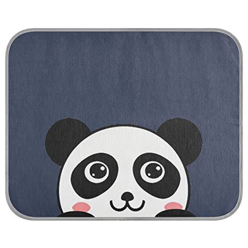 FRODOTGV Dunkelblaue niedliche Panda-Eiskühl-Pads für den Sommer, wiederverwendbar, Kühlmatte, Hundehütten, Kühlmatte, Hundekäfig-Pad, Größe S von FRODOTGV