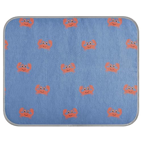 FRODOTGV Krabben Sommer Muster Niedliche Eis Cool Pads Waschbar Kühlende Isomatte Sommer Kühlmatte für Katzen Tiere Zwinger Haustiere, Klein von FRODOTGV