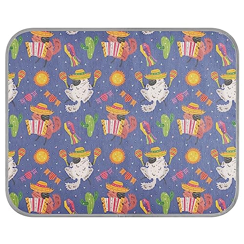 FRODOTGV Mexico Holiday Ice Cool Pads für Katzen, Haustiere, Hunde, Sommer-Kühlmatte, waschbar, Kühlmatte, Größe M von FRODOTGV