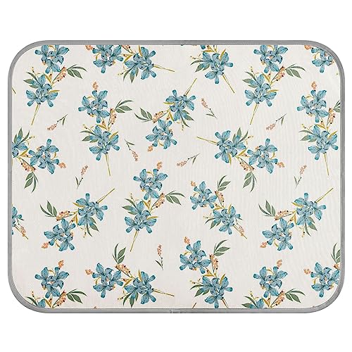 FRODOTGV Nahtlose Blumenmuster, coole Bettmatten für Hunde/Katzen, Hundekäfig-Pad, wiederverwendbar, Haustierhütten, kühlende Decke, eiskühlende Pads, Größe M von FRODOTGV