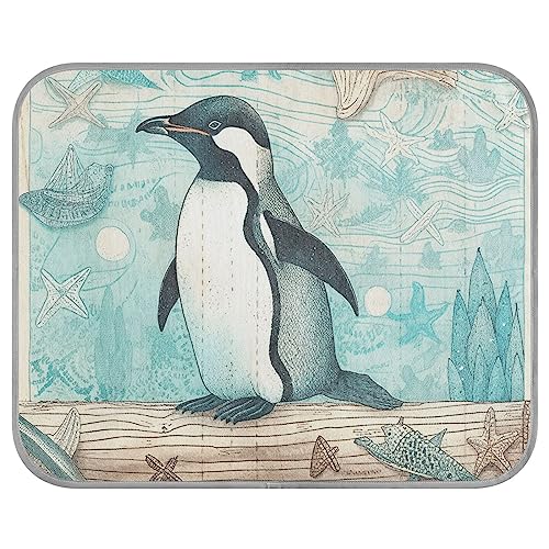 FRODOTGV Ocean Coral Compass Pinguin Cool Bed Mats Washable Pet Cool Blanket Summer Cooling Sleeping Pad for Dogs Pets Animals Kennels,Small von FRODOTGV