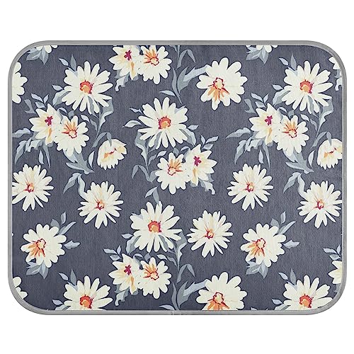 FRODOTGV Pretty Daisy Floral Print Ice Cool Pads für Zwinger, Katzen, Tiere, Sommer Kühlende Isomatte Atmungsaktiv Cool Bed Mats,Small von FRODOTGV