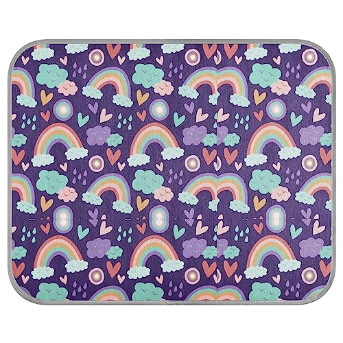 FRODOTGV Rainbow Boho Style Pet Cool Blanket for Dogs/Cats, Cooling Mat Reusable Animals Kennels Cooling Sleeping Pad Ice Cool Pads, Small von FRODOTGV