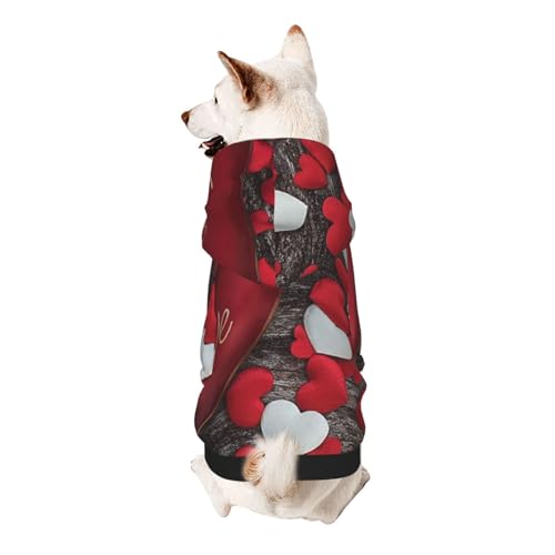 Froon Haustierbekleidung zum Valentinstag – Kapuzen-Sweatshirt für kleine Haustiere, bezaubernde und warme Haustierkleidung, für Ihr Haustier von FROON