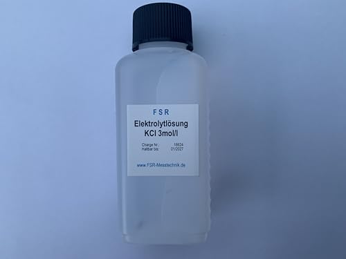 FSRTOP KCL Kaliumchlorid Lösung 100 ml KCL 3 MOL/l Aufbewahrungslösung Pufferlösung für pH und Redox Elektrode von FSRTOP