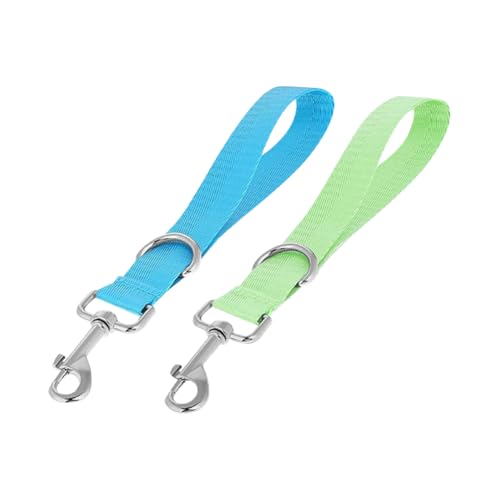 2 Stück 23,5 cm kurze Hundetrainingsleine, weiche Hundeleine, Polyester, Haustier-Leinenverlängerung, breiter Griff, große Hunde, Kontrollleinen mit D-Ring zum Spazierengehen 2 Stück 23,5 cm kurze Hundetrainingsleine, weiche Hundeleine, Polyester, Haustier-Leinenverlängerung, breiter Griff, große Hunde, Kontrollleinen mit D-Ring zum Spazierengehen von FSSTUD