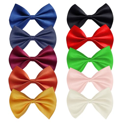 Bunte Hunde-Fliegen, mehrfarbig, Katzen-Fliege, Halsbänder, Haustier, verstellbare Schleife, Halsbänder, Hochzeit, Party, Welpen, Krawatten, Pflegezubehör für Urlaub, Weihnachten, 10 Stück Bunte Hunde-Fliegen, mehrfarbig, Katzen-Fliege, Halsbänder, Haustier, verstellbare Schleife, Halsbänder, Hochzeit, Party, Welpen, Krawatten, Pflegezubehör für Urlaub, Weihnachten, 10 Stück von FSSTUD