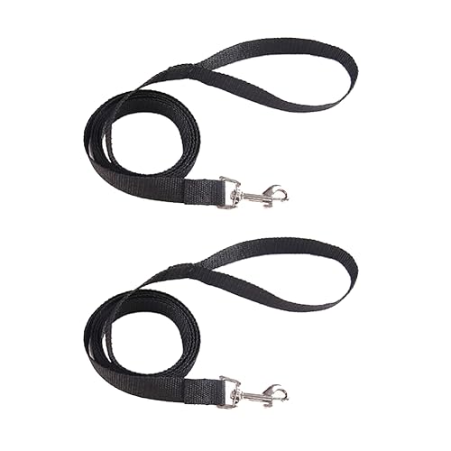 FSSTUD 2 Stück 1,8 m Nylon Hundeleinen Heavy Duty Pet Traktion Leine Welpen Training Leine Seil Haustier Walking Laufen Seile mit Verschlüssen für kleine, mittelgroße und große Hunde von FSSTUD