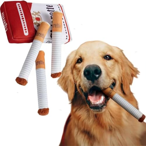 FTHKKYBHP Marlboro-Zigaretten-Hundespielzeug, Hundespielzeug-Zigarettenpackungen, Hunde-Zigarettenspielzeug, interaktives Zigaretten-Hundespielzeug, Haustier-Zigarettenspielzeug (1pc) von FTHKKYBHP