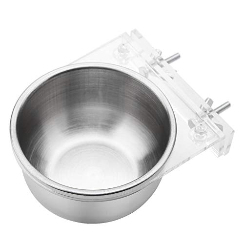 Hundekisten-Schüsseln Hängende Schüsseln mit Clamp Pet Papagei Sittich Feeder Dish Bowl für Katzen Reptilien Papagei Sittich Cage Water Food Feeding von FTVOGUE