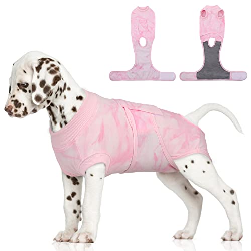 FUAMEY Recovery Suit for Dogs,Spay Suit for Female Dog,Neuter Suit for Male Dogs,Onesie Body Suits After Surgery,Puppy Cone E-Collar Alternative,Pet Abdominal Wounds Prevent Licking Surgical Shirts von FUAMEY