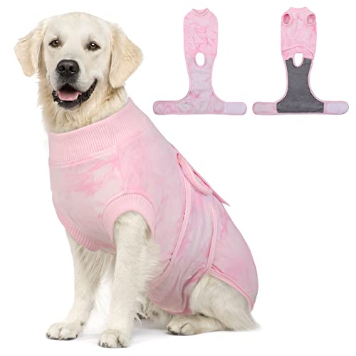 FUAMEY Recovery Suit for Dogs,Spay Suit for Female Dog,Neuter Suit for Male Dogs,Onesie Body Suits After Surgery,Puppy Cone E-Collar Alternative,Pet Abdominal Wounds Prevent Licking Surgical Shirts von FUAMEY