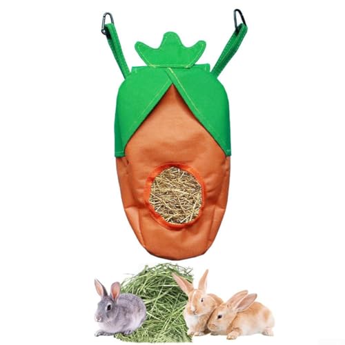 Bunny Hay Feeder Bag Bissfestes Material, sorgt für Haltbarkeit und Langlebigkeit von FUBESK