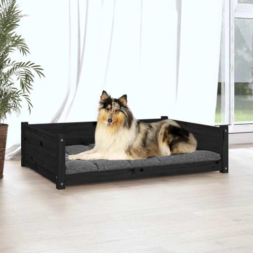 FUDUGEHMIOFWFJJ Hunde Bett,orthopädische hundebetten,Hundebett Schwarz 95,5x65,5x28 cm Massivholz KieferAdatto a Tutti i Tipi di cani o Gatti di Piccola e Grande Taglia von FUDUGEHMIOFWFJJ