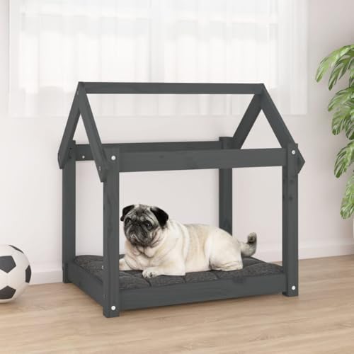 FUDUGEHMIOFWFJJ hundebett Kofferraum,hundeplatz,hundekörbchen Grosse Hunde,Hundebett Grau 71x55x70 cm Massivholz KieferAdatto a Tutti i Tipi di cani o Gatti di Piccola e Grande Taglia von FUDUGEHMIOFWFJJ