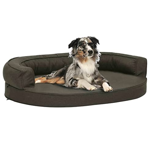 FUDUGEHMIOFWFJJ hundebett Kofferraum,hundeplatz,hundekörbchen Grosse Hunde,Hundematratze Ergonomisch 75x53cm Leinenoptik DunkelgrauAdatto a Tutti i Tipi di cani o Gatti di Piccola e Grande Taglia von FUDUGEHMIOFWFJJ