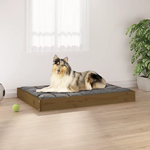 FUDUGEHMIOFWFJJ hundebett mittelgroße Hunde,hundebett abwaschbar,Hundebett Honigbraun 91,5x64x9 cm Massivholz KieferAdatto a Tutti i Tipi di cani o Gatti di Piccola e Grande Taglia von FUDUGEHMIOFWFJJ