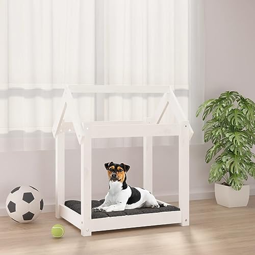 FUDUGEHMIOFWFJJ hundebett orthopädisch große Hunde,hundeteppich,Hundebett Weiß 61x50x70 cm Massivholz KieferAdatto a Tutti i Tipi di cani o Gatti di Piccola e Grande Taglia von FUDUGEHMIOFWFJJ