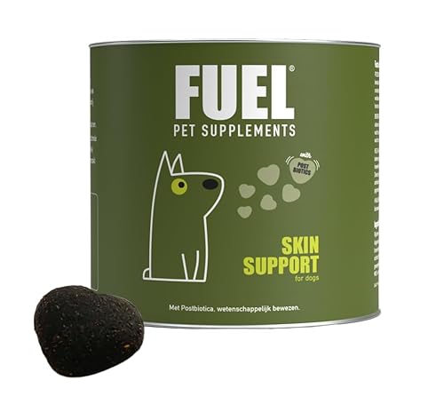 Fuel Hundeleckerli gegen Juckreiz 90 Stück, 300gr Leckerli Snacks gegen juckende Haut und Fell, Trockene Haut, gegen Allergien, Stärkung des Immunsystems, Natürliche Probiotika von FUEL PET SUPPLEMENTS