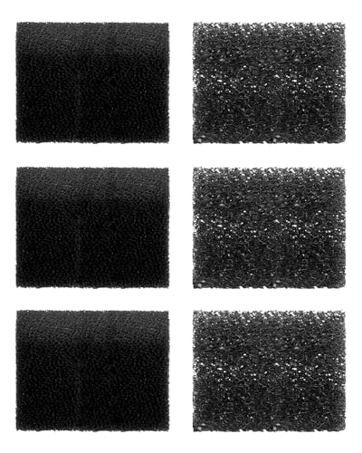 FUMAK Ersatzschwamm (6-Monatspackung) für Aquariumfilter, Aquariumfilter Ersatzteile, inklusive 3 x feiner Schwamm & 3 x grober Schwamm von FUMAK