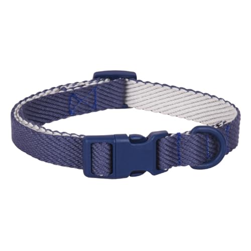 FUNAT Farbgeblocktes Hundehalsband, Bequemes Polyester Baumwolle Hundehalsband, doppelseitiges diagonales Halsband passend für mittlere große Hunde von FUNAT