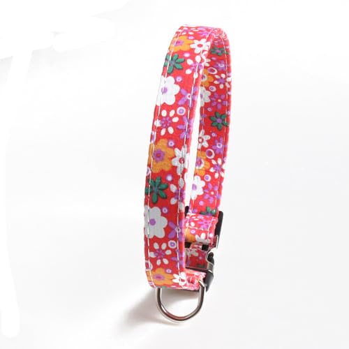 FUNAT Floral Hundehalsband, Modische Exquisite Hundehalsband, Baumwolle Polyester Halsband ist geeignet für mittlere bis große Hunde von FUNAT